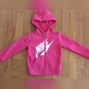 Nike Toddler 3-4 XS Zip Hoodie Hot Pink